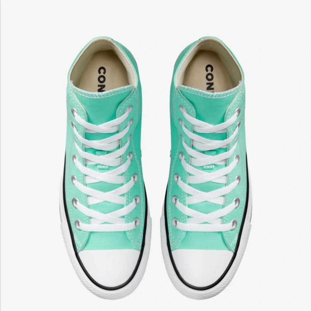 Converse Chuck Taylor All Star High Cyber Teal Women/Men Skate Shoes A03796F - Picture 4 of 5